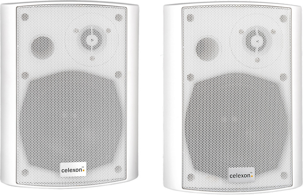 celexon Aktivlautsprecher-Set 525-B - 2x30W 2 Wege Aktivboxen - weiß